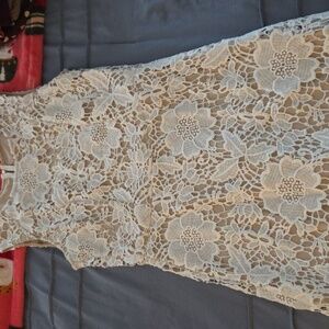 Champagne and ivory lace dress 💥HOT💥